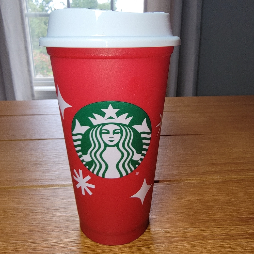 New! Starbucks 25th Anniversary‎ Reusable Red Cup Hot 16oz Grande Collectible